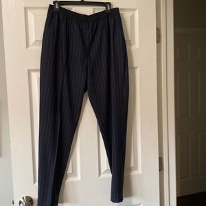 Everlane Navy Pinstripe Trousers